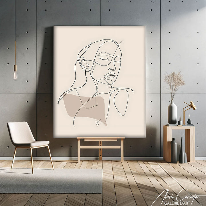 Tableau Minimaliste Femme