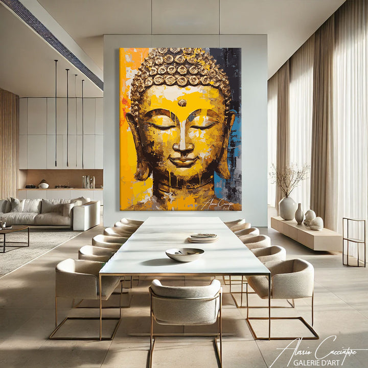 tableau bouddha peinture