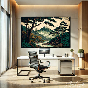 tableau peinture japonais