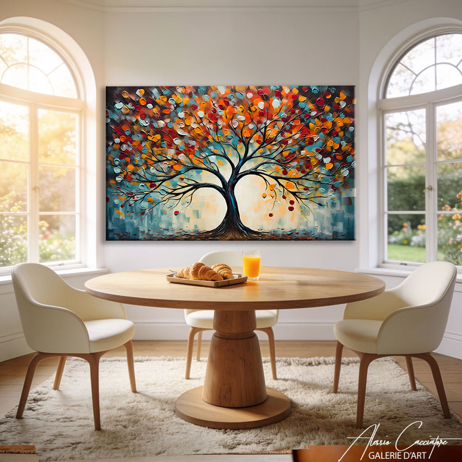 TABLEAU PEINTURE ARBRE DE VIE – mise en situation