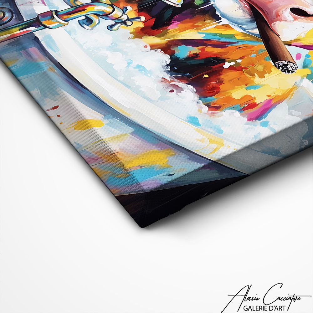 Art Mural Pop Art Vache