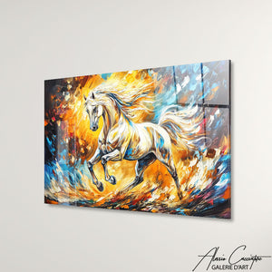 tableau chevaux galop
