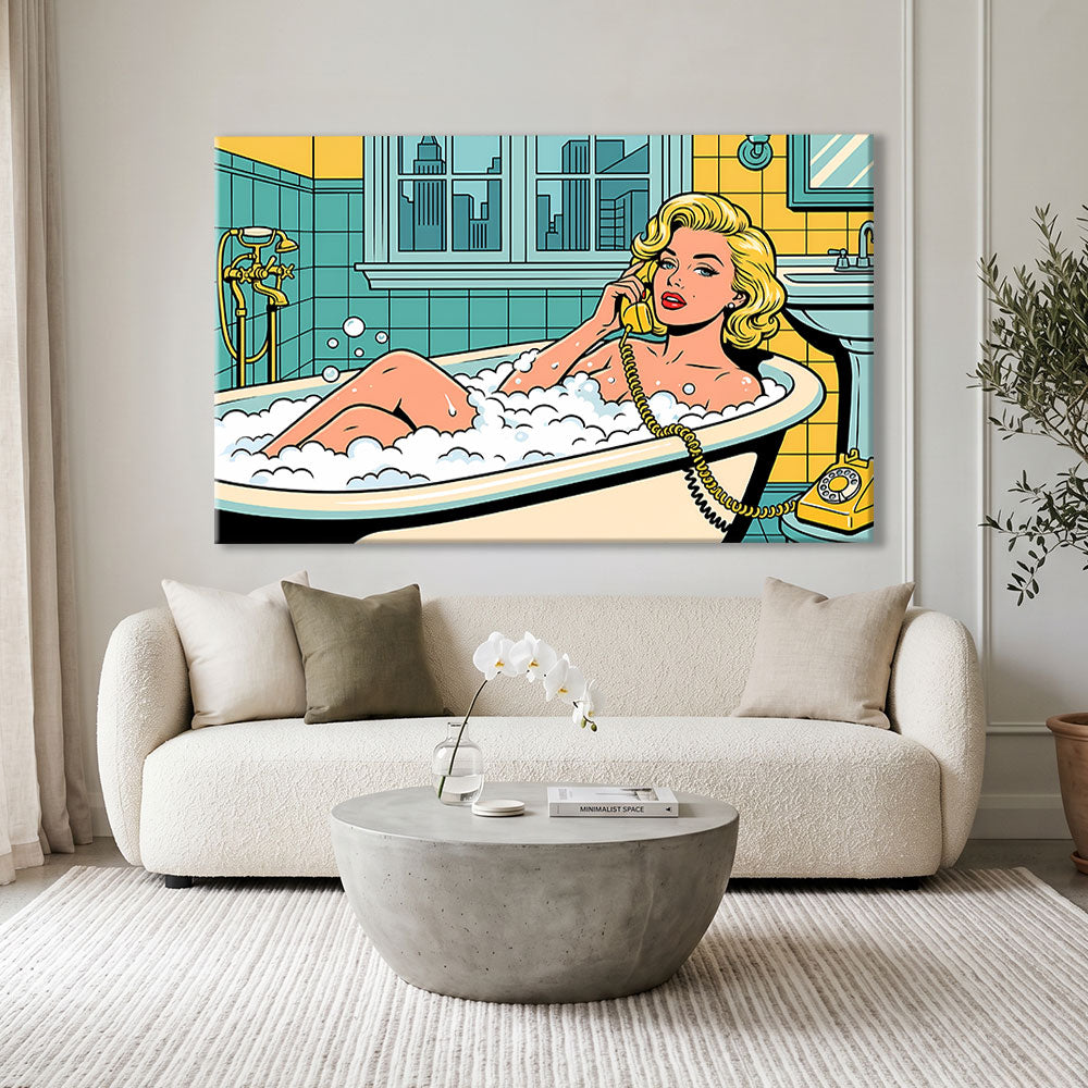 Peinture Pop Art Salle De Bain