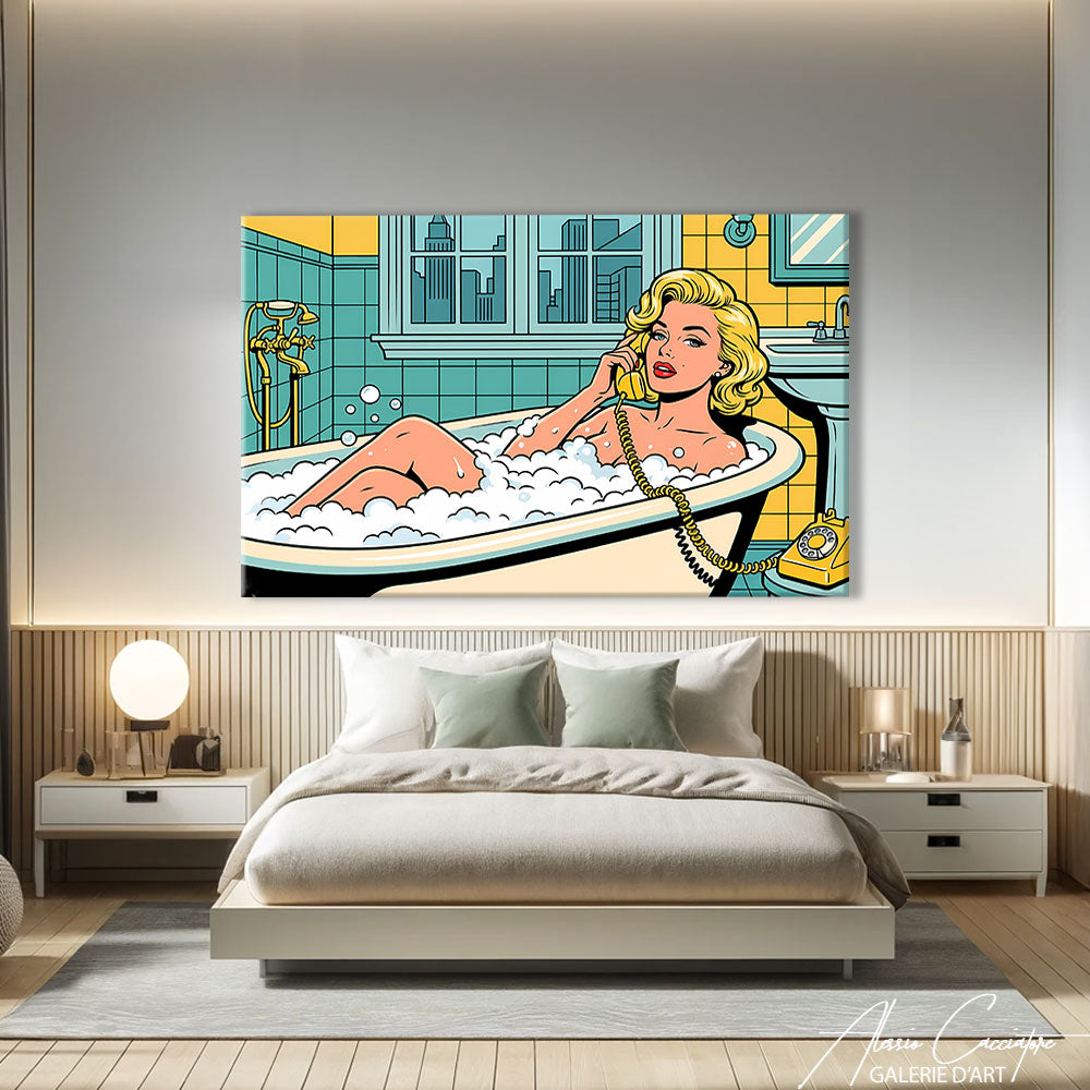 Toile Pop Art Salle De Bain