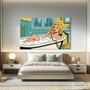 Toile Pop Art Salle De Bain