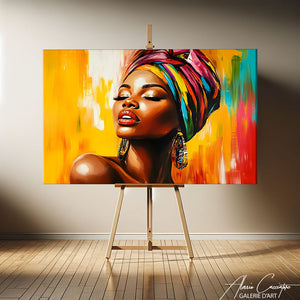 Toile Femme Africaine
