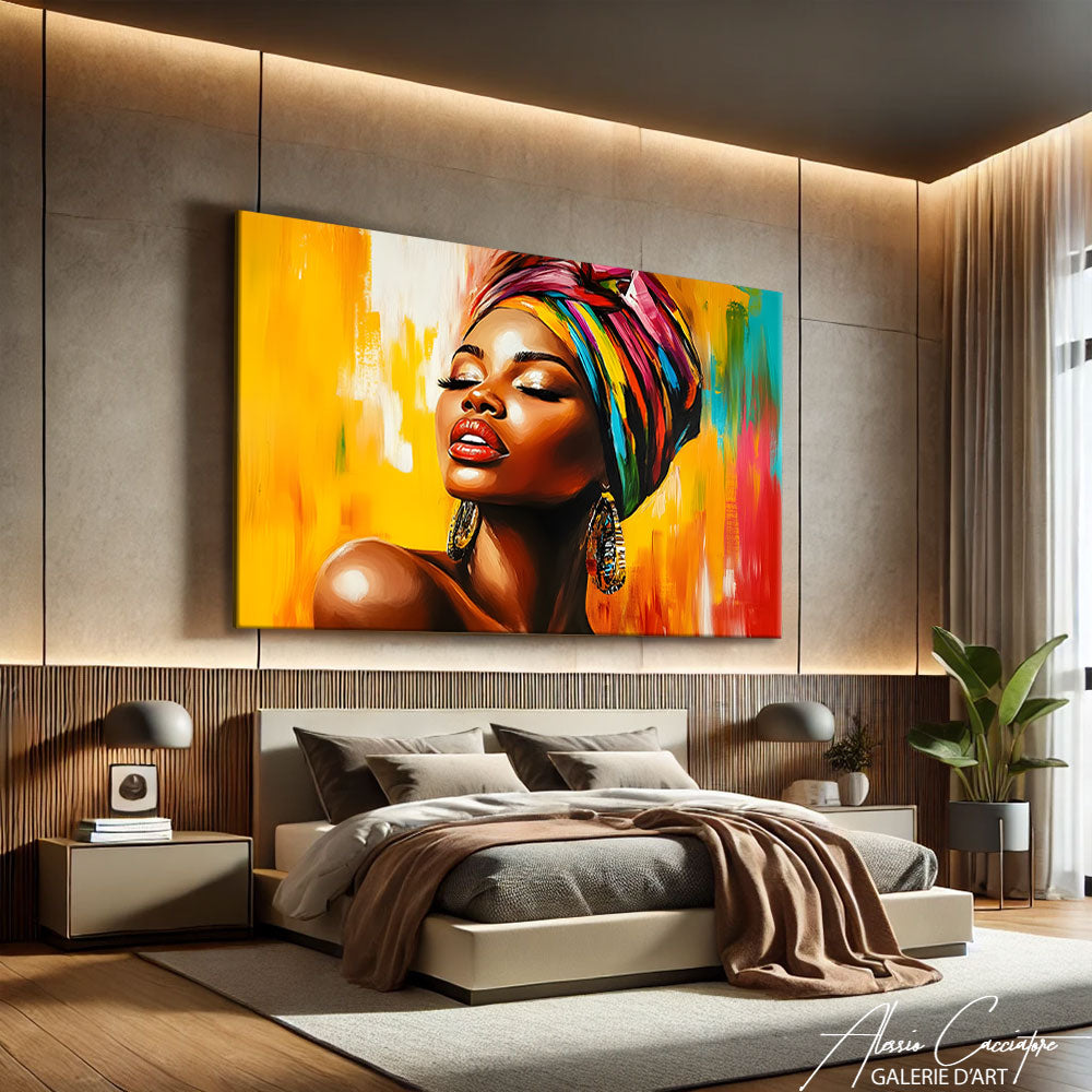 Toile Femme Afro
