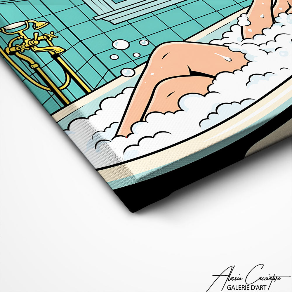 Art Mural Pop Art Salle De Bain