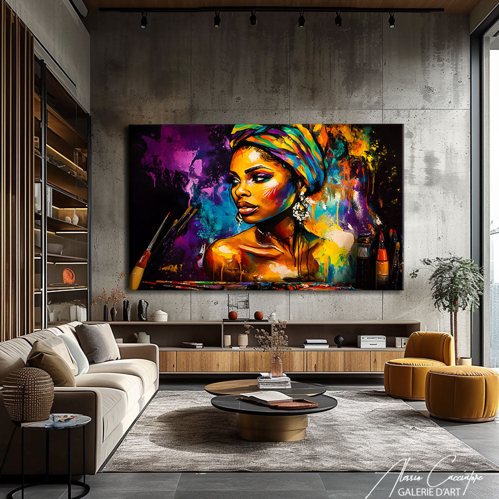 Toile Femme Africaine