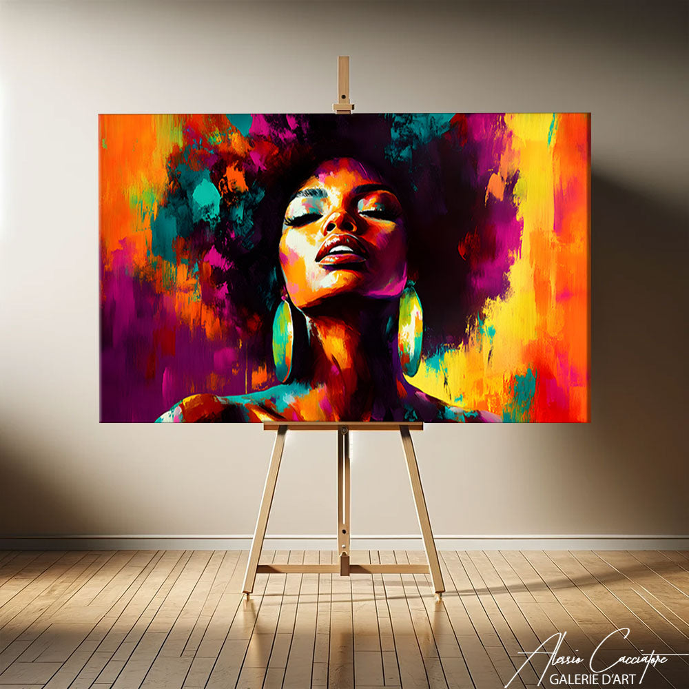 Toile Femme Africaine
