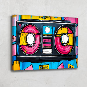 TABLEAU RADIO POP ART