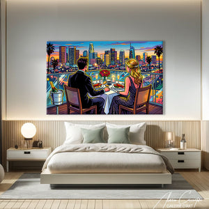 Toile Ville Pop Art