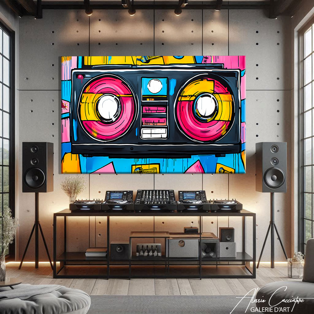 TABLEAU RADIO POP ART