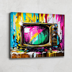 TABLEAU TÉLÉVISION POP ART