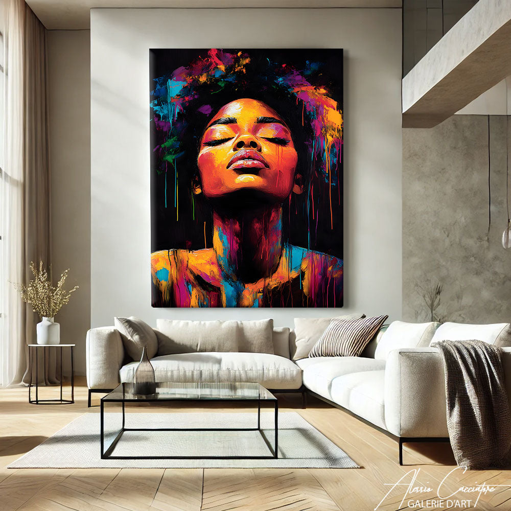 Toile Portrait Femme Africaine
