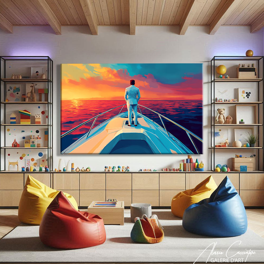 Affiche Bateau Contemporain