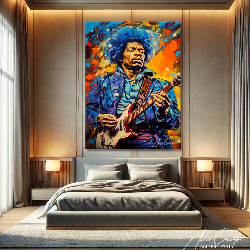 Jimi Hendrix Painting | Alessio Cacciatore
