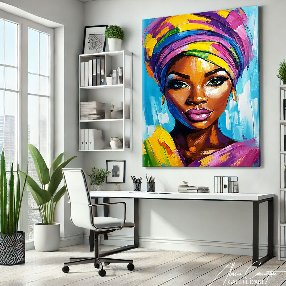 Art Africain Peinture Femme
