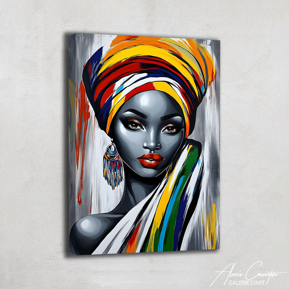 Art Africain Peinture Femme
