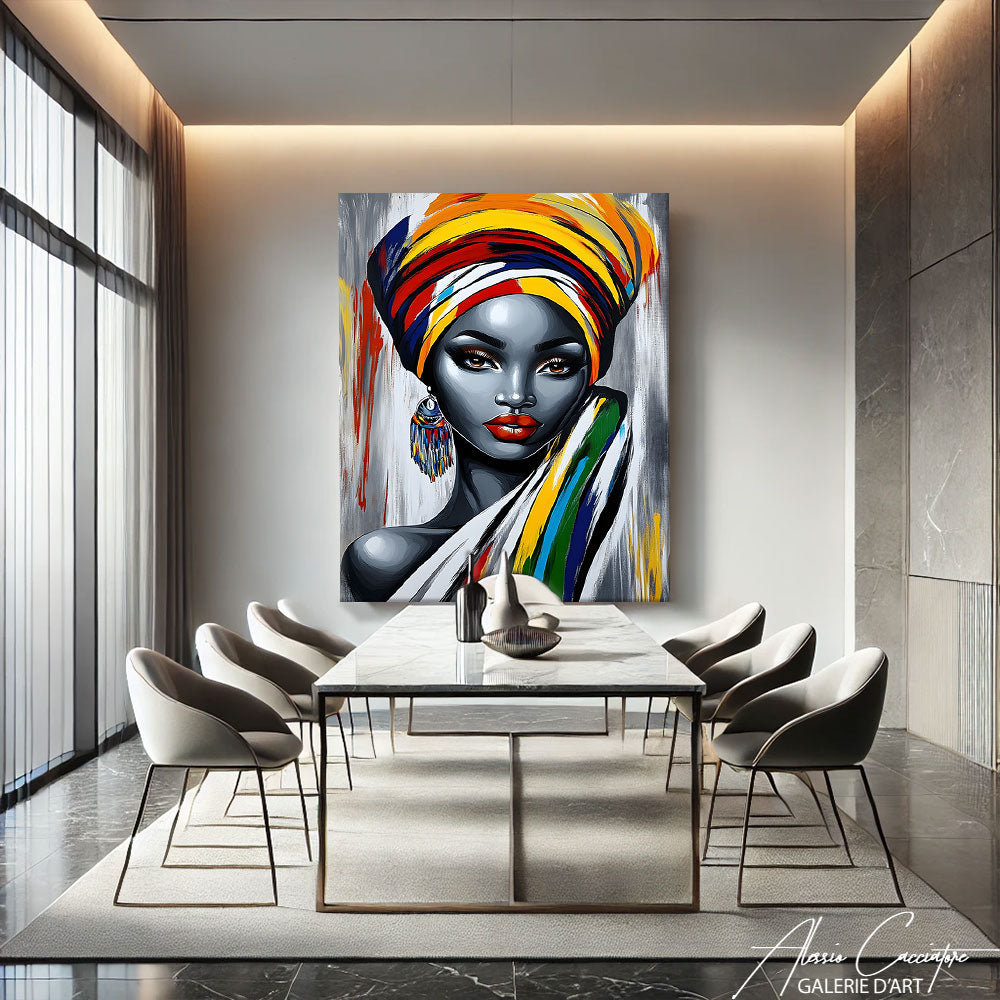 Toile Portrait Femme Africaine
