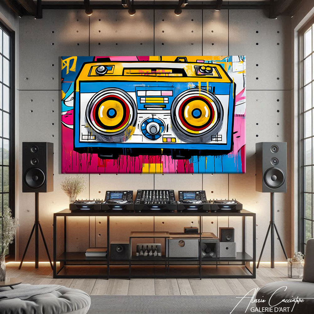 TABLEAU STREET ART MUSIQUE