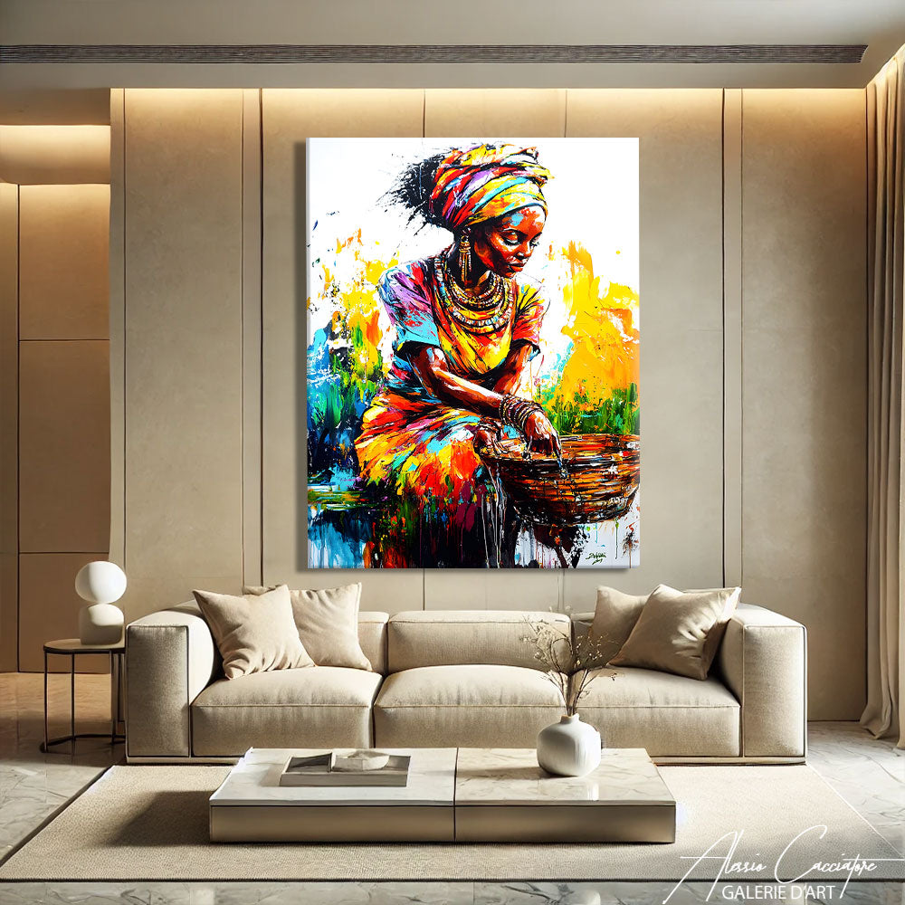 Toile Portrait Femme Africaine
