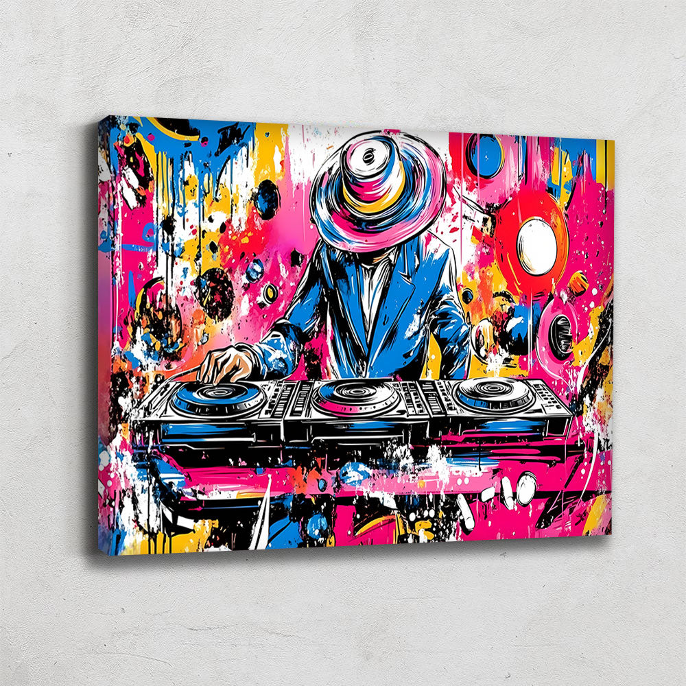 TABLEAU DJ STREET ART MODERNE
