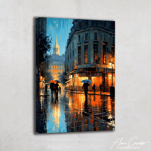 TABLEAU PARIS SOUS LA PLUIE
