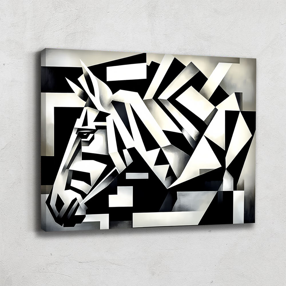 Tableau Géométrique Noir Et Blanc