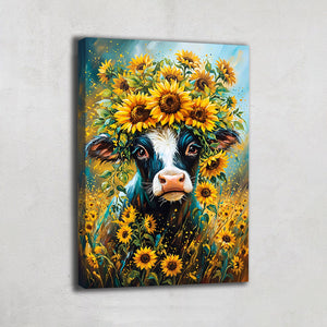 Tableau Peinture Vache