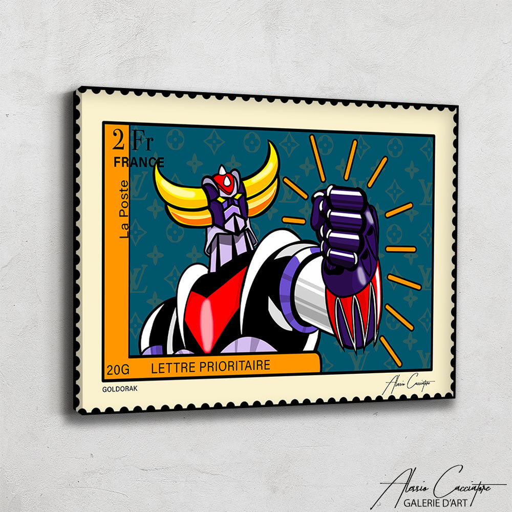 TABLEAU GOLDORAK POP ART
