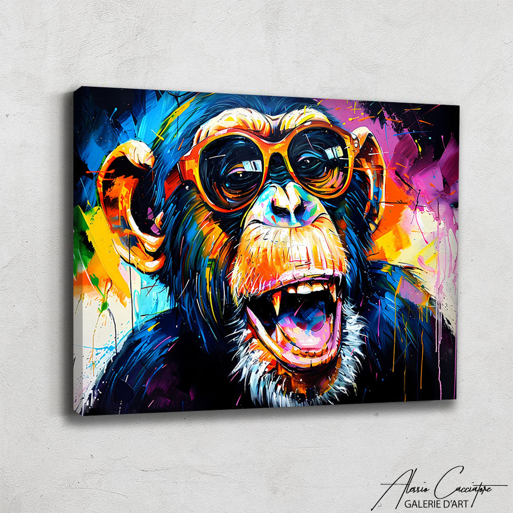 TABLEAU SINGE LUNETTE