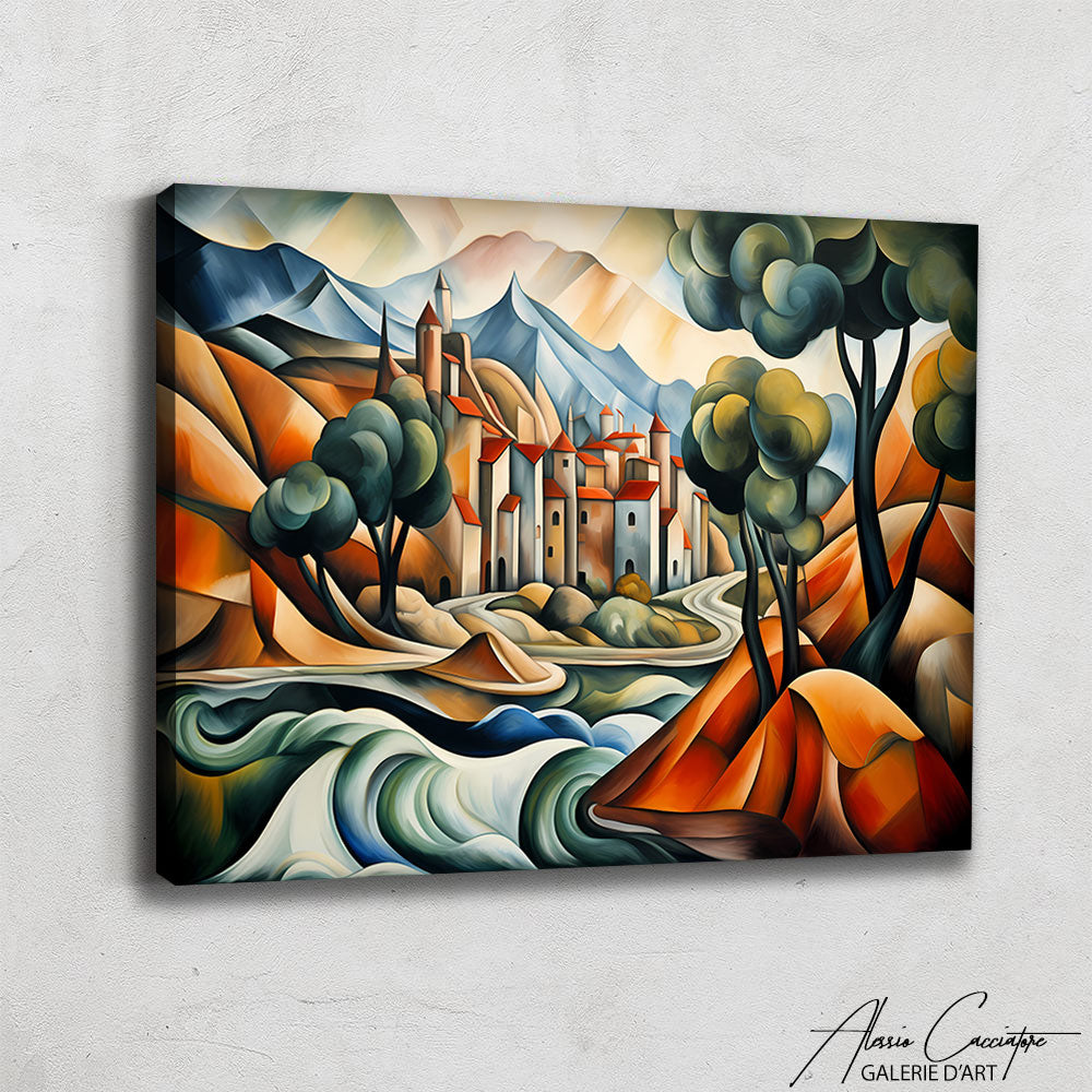 Peinture Cubisme Paysage