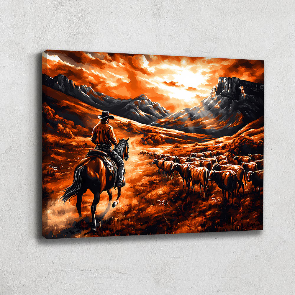 Tableau Paysage Western