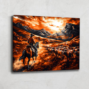 Tableau Paysage Western