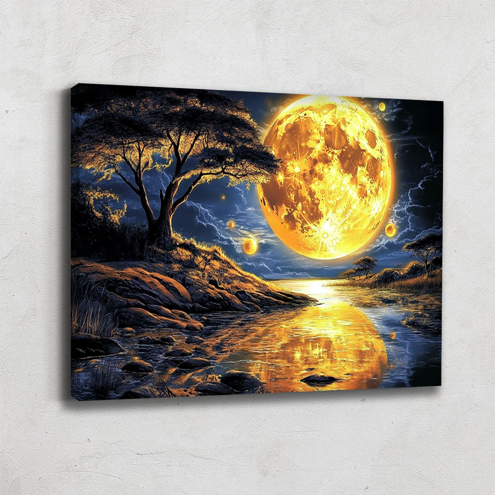 TABLEAU LUNE NOCTURNE
