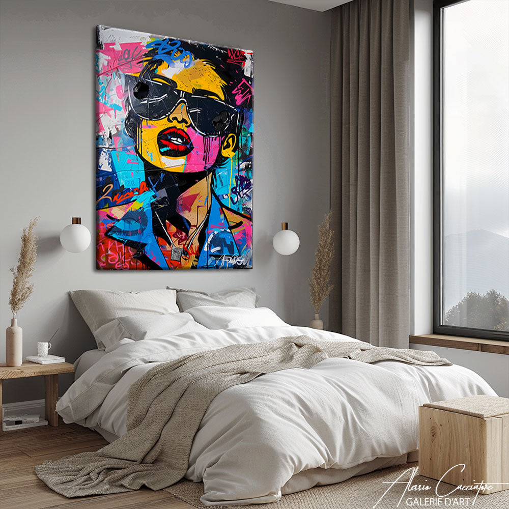 tableau femme street art