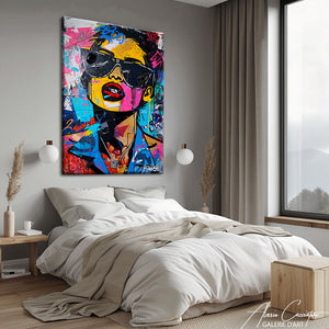 tableau femme street art