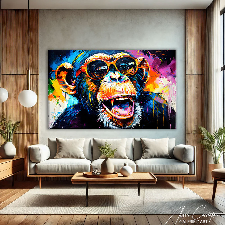 TABLEAU SINGE LUNETTE – mise en situation