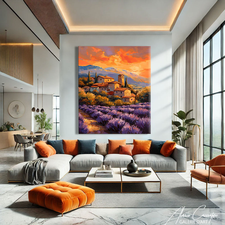 Tableau Paysage Provence
 – mise en situation