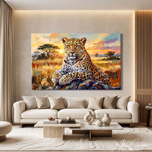 Peinture Grand Tableau Leopard