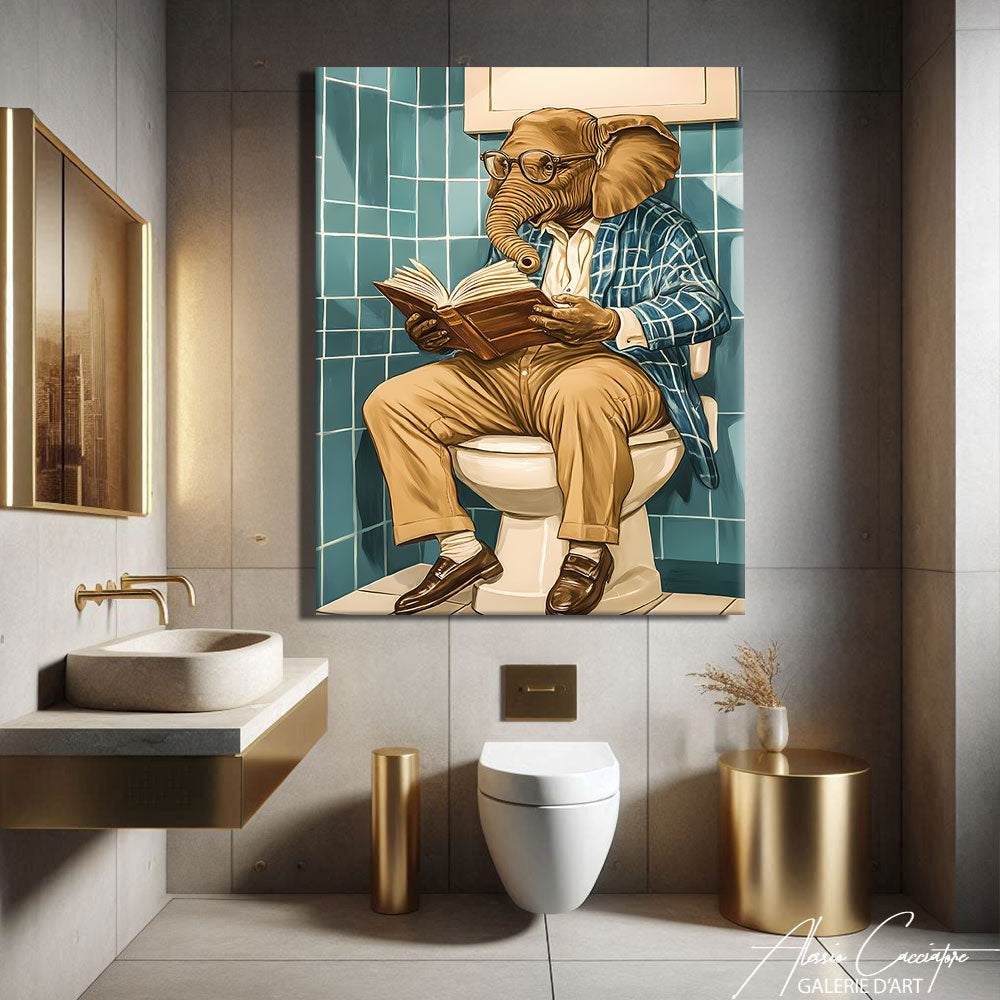 TABLEAU HUMORISTIQUE POUR WC