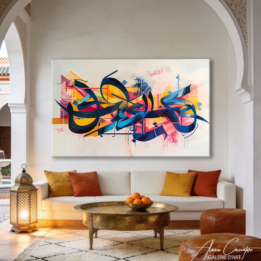 TABLEAU CALLIGRAPHIE ARABE – mise en situation
