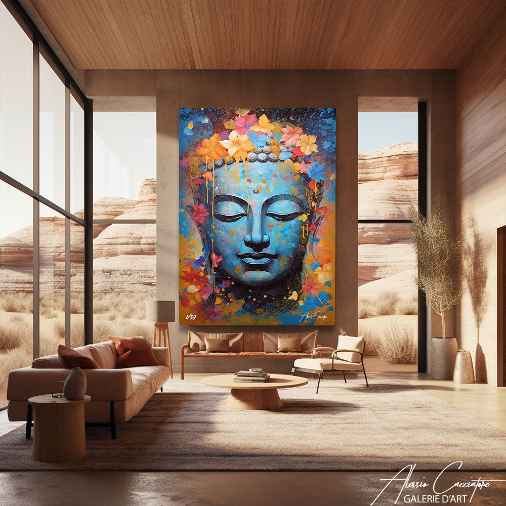 tableau design bouddha