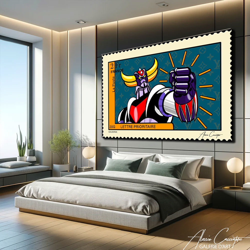 TABLEAU GOLDORAK COLORÉ