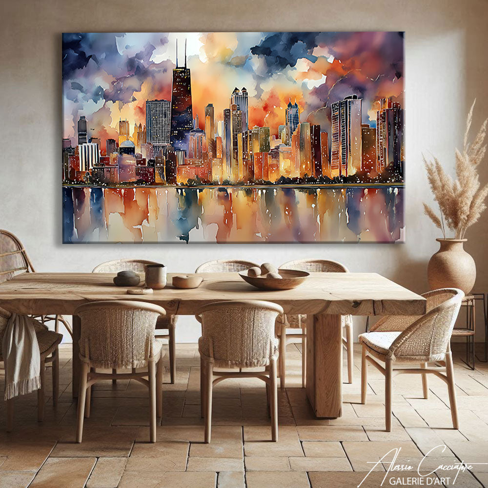 TABLEAU ABSTRAIT CHICAGO