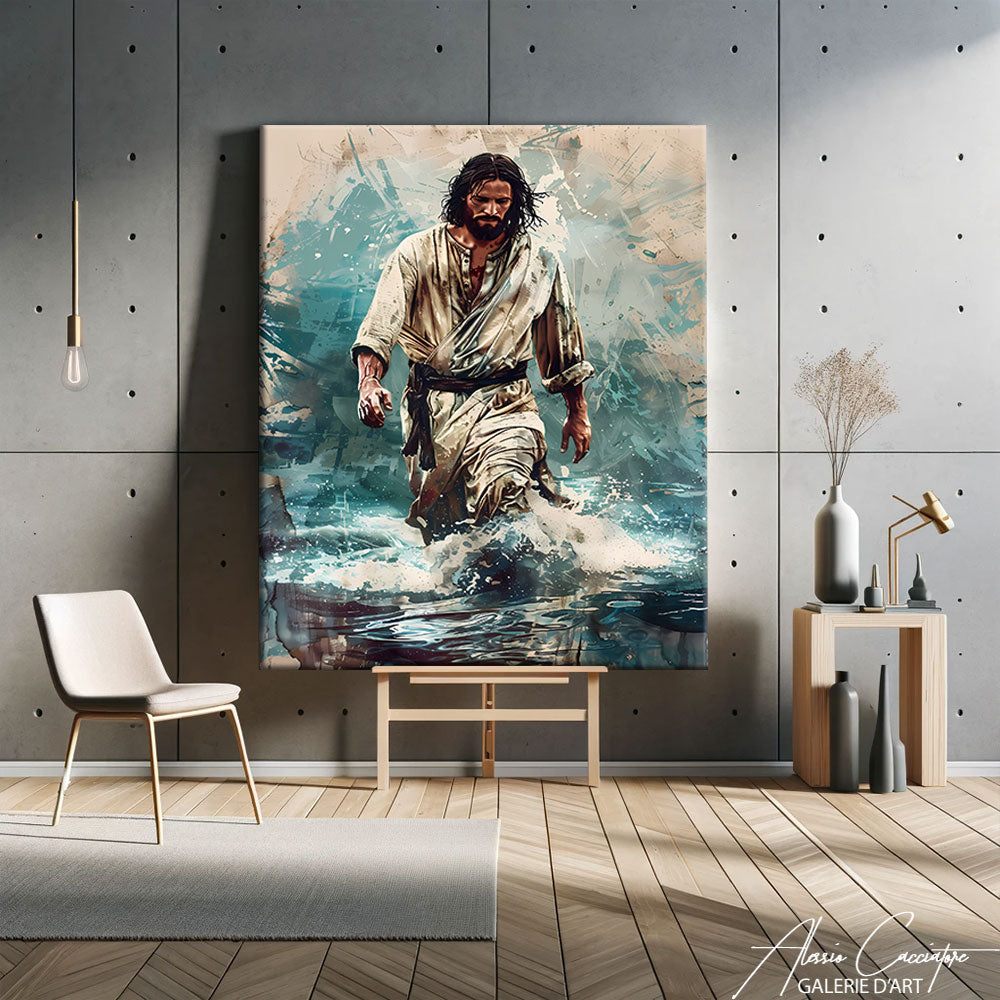 tableau jésus moderne