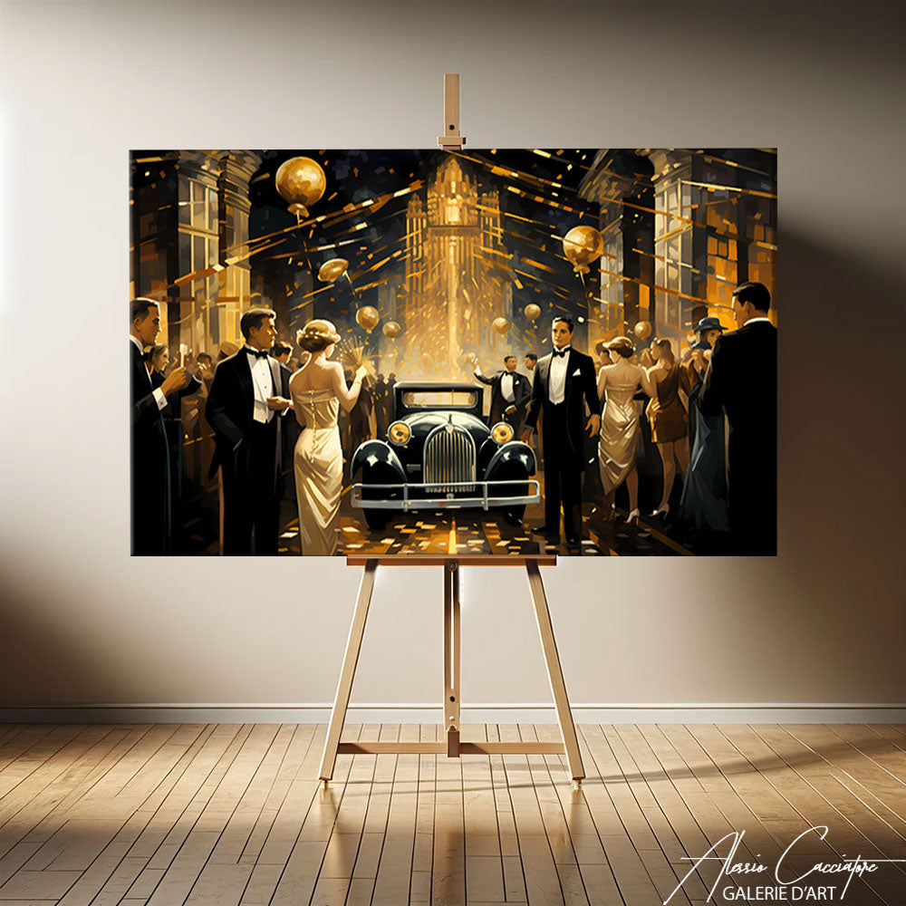 Tableau Art Deco Abstrait