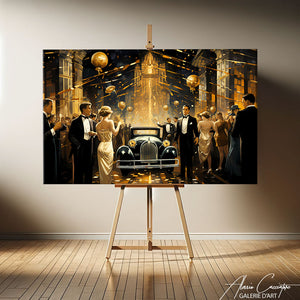 Tableau Art Deco Abstrait