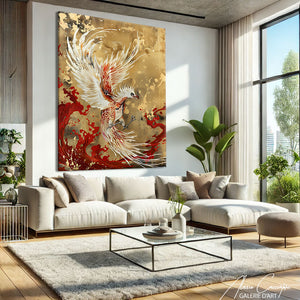 Tableau Japonais Doré